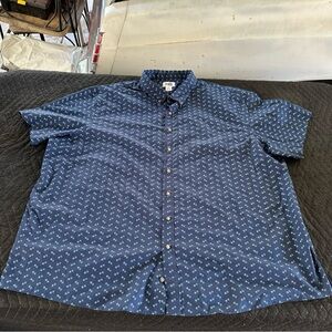 Men's Blue Patterned Shirt